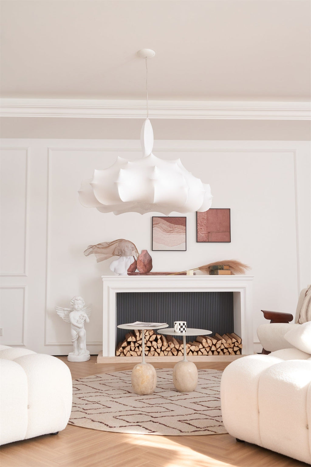 Lumina Suspension en Soie Contemporaine - Neutralighting