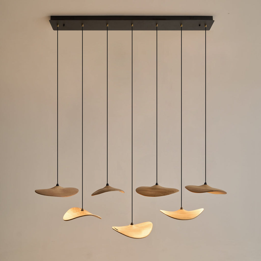 Abbott Chandelier Bois Feuille Vide Minimaliste - Neutralighting