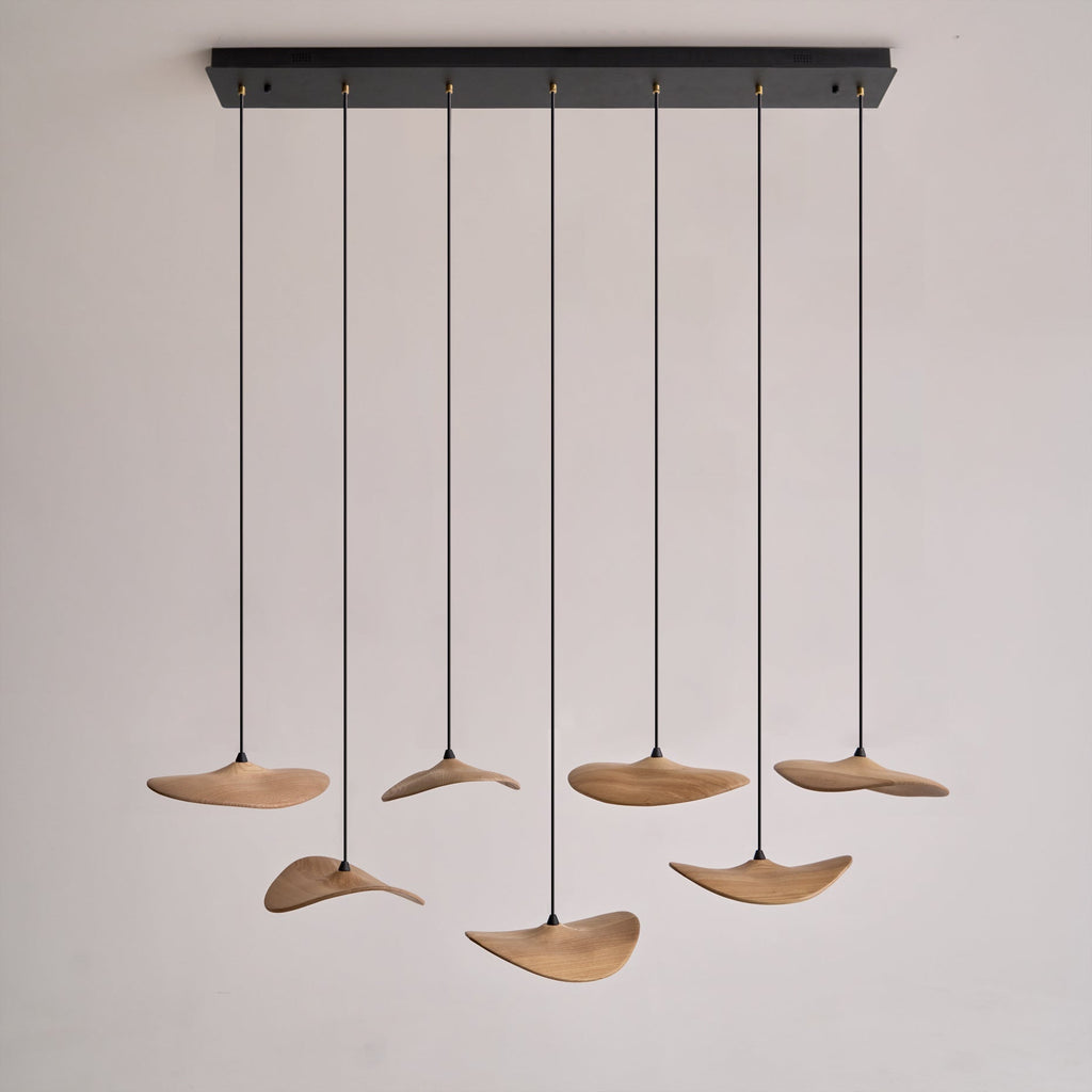 Abbott Chandelier Bois Feuille Vide Minimaliste - Neutralighting