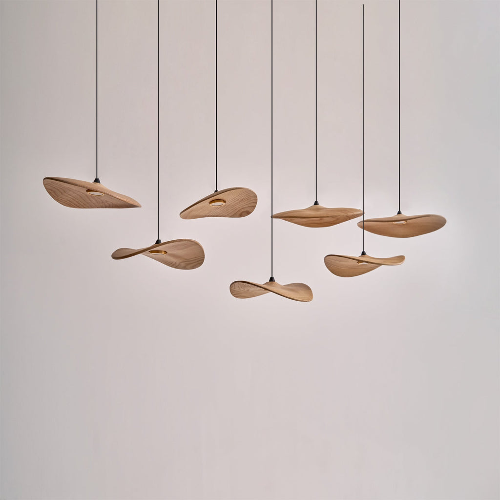 Abbott Chandelier Bois Feuille Vide Minimaliste - Neutralighting