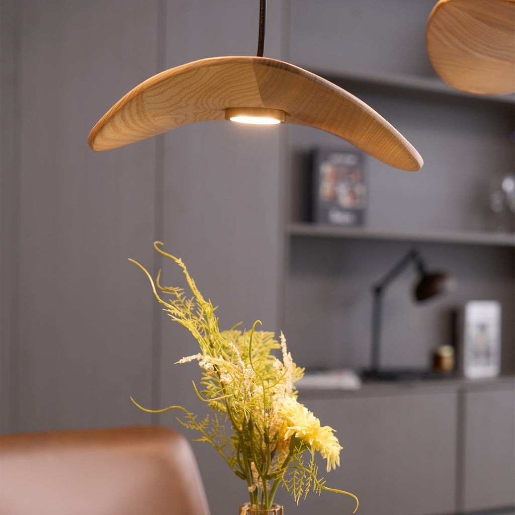 Abbott Chandelier Bois Feuille Vide Minimaliste - Neutralighting
