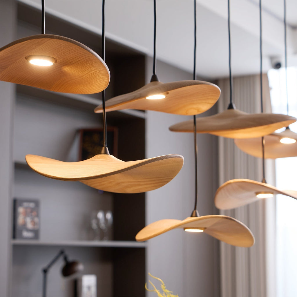 Abbott Chandelier Bois Feuille Vide Minimaliste - Neutralighting