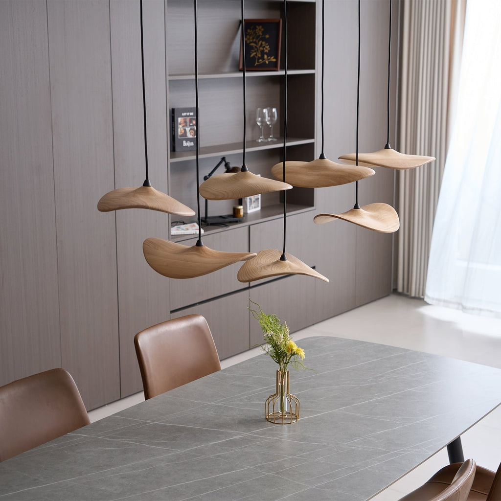 Abbott Chandelier Bois Feuille Vide Minimaliste - Neutralighting