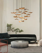 Abbott Chandelier Bois Feuille Vide Minimaliste - Neutralighting