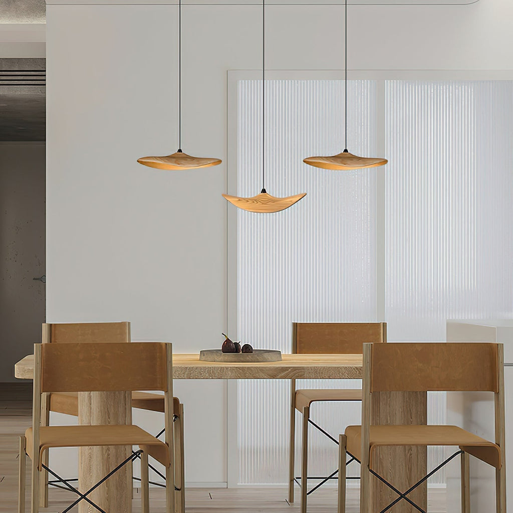 Abbott Chandelier Bois Feuille Vide Minimaliste - Neutralighting