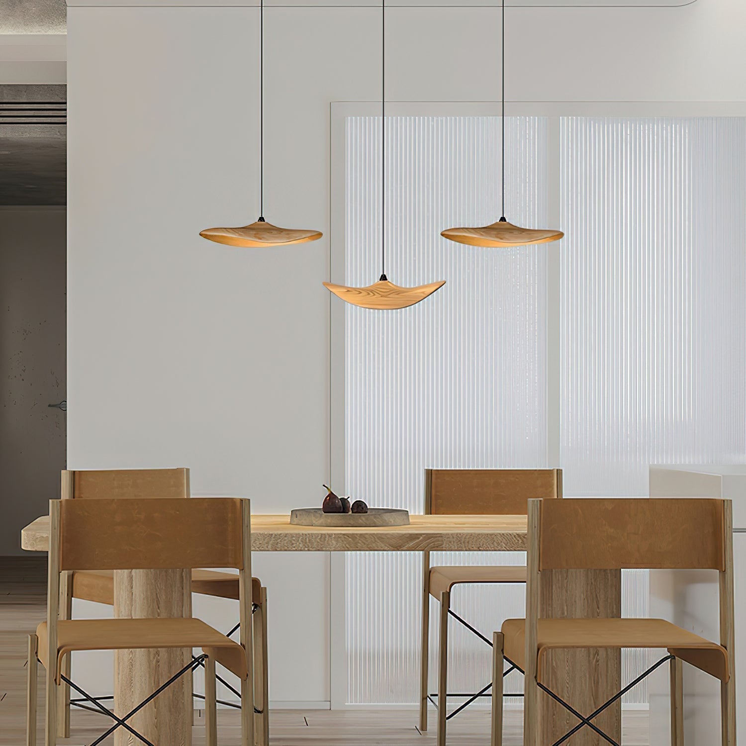 Abbott Chandelier Bois Feuille Vide Minimaliste - Neutralighting