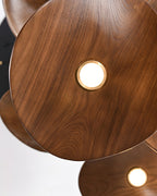 Abbott Chandelier Bois Feuille Vide Minimaliste - Neutralighting