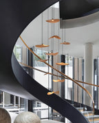 Abbott Chandelier Bois Feuille Vide Minimaliste - Neutralighting