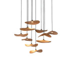 Abbott Chandelier Bois Feuille Vide Minimaliste - Neutralighting