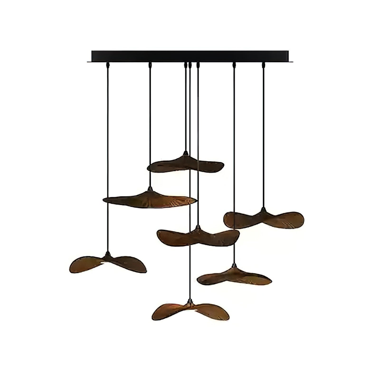 Abbott Chandelier Bois Feuille Vide Minimaliste - Neutralighting