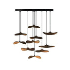 Abbott Chandelier Bois Feuille Vide Minimaliste - Neutralighting