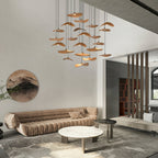 Abbott Chandelier Bois Feuille Vide Minimaliste - Neutralighting