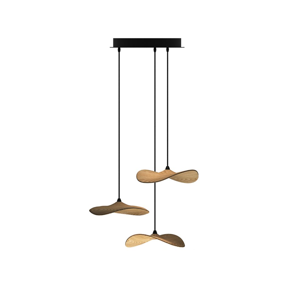 Abbott Chandelier Bois Feuille Vide Minimaliste - Neutralighting