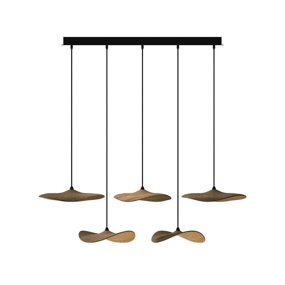 Abbott Chandelier Bois Feuille Vide Minimaliste - Neutralighting
