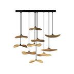 Abbott Chandelier Bois Feuille Vide Minimaliste - Neutralighting