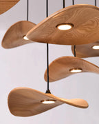 Abbott Chandelier Bois Feuille Vide Minimaliste - Neutralighting