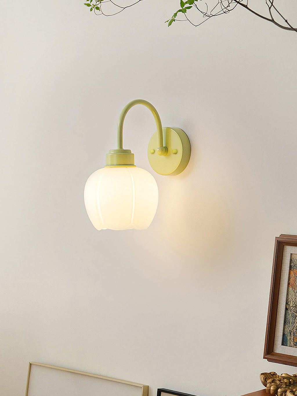 AllirarisApplique Murale Verre Fleur Envoûtante - Neutralighting
