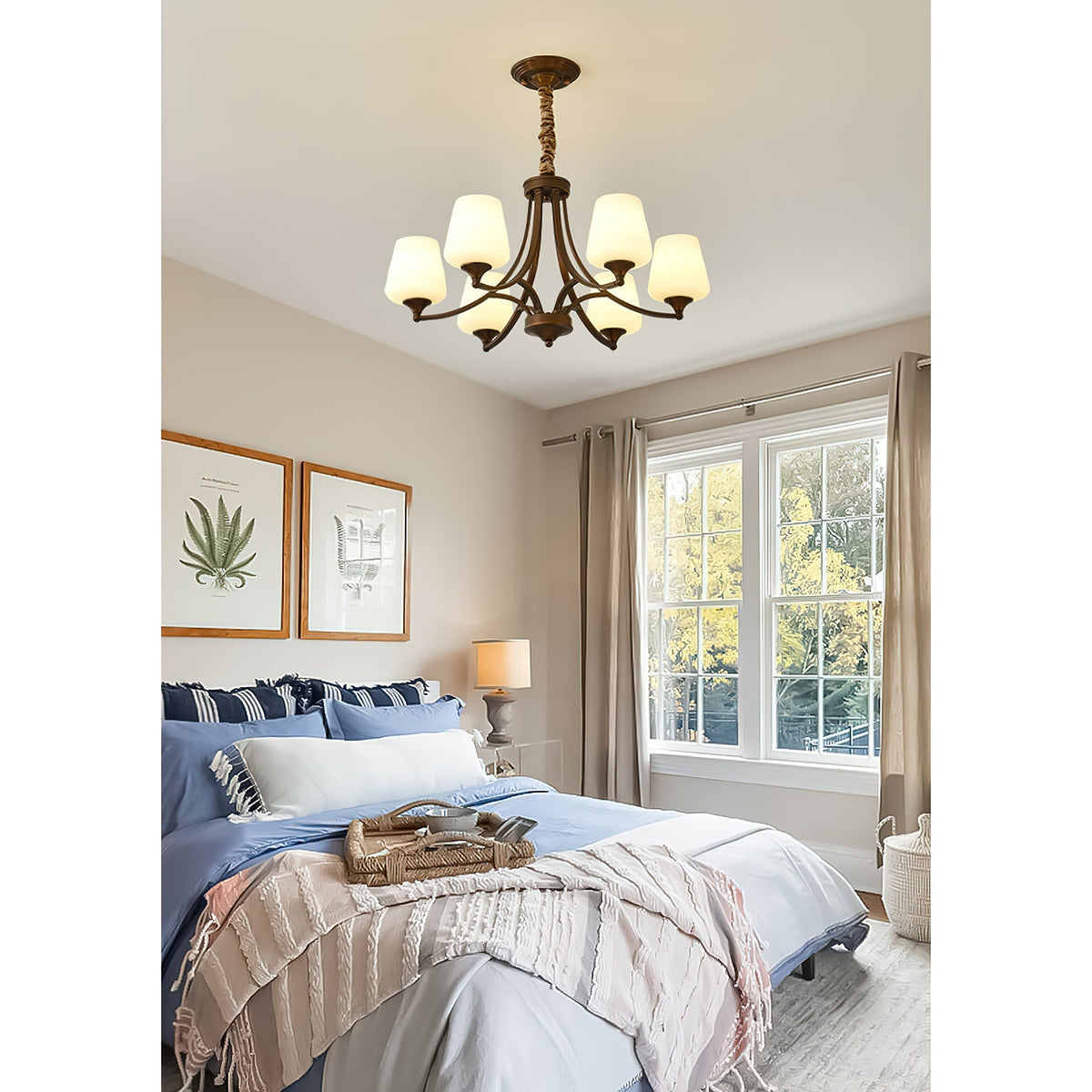 Ulrinara Chandelier Laiton Verre Luxe Postmoderne Salon - Neutralighting