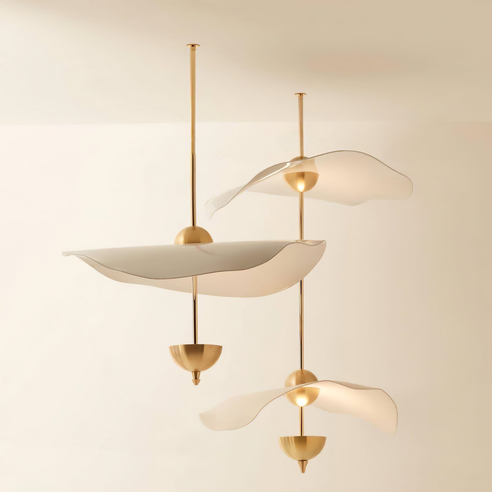 Lustra Lampe Pendante Double Biscuit pour Salon - Neutralighting