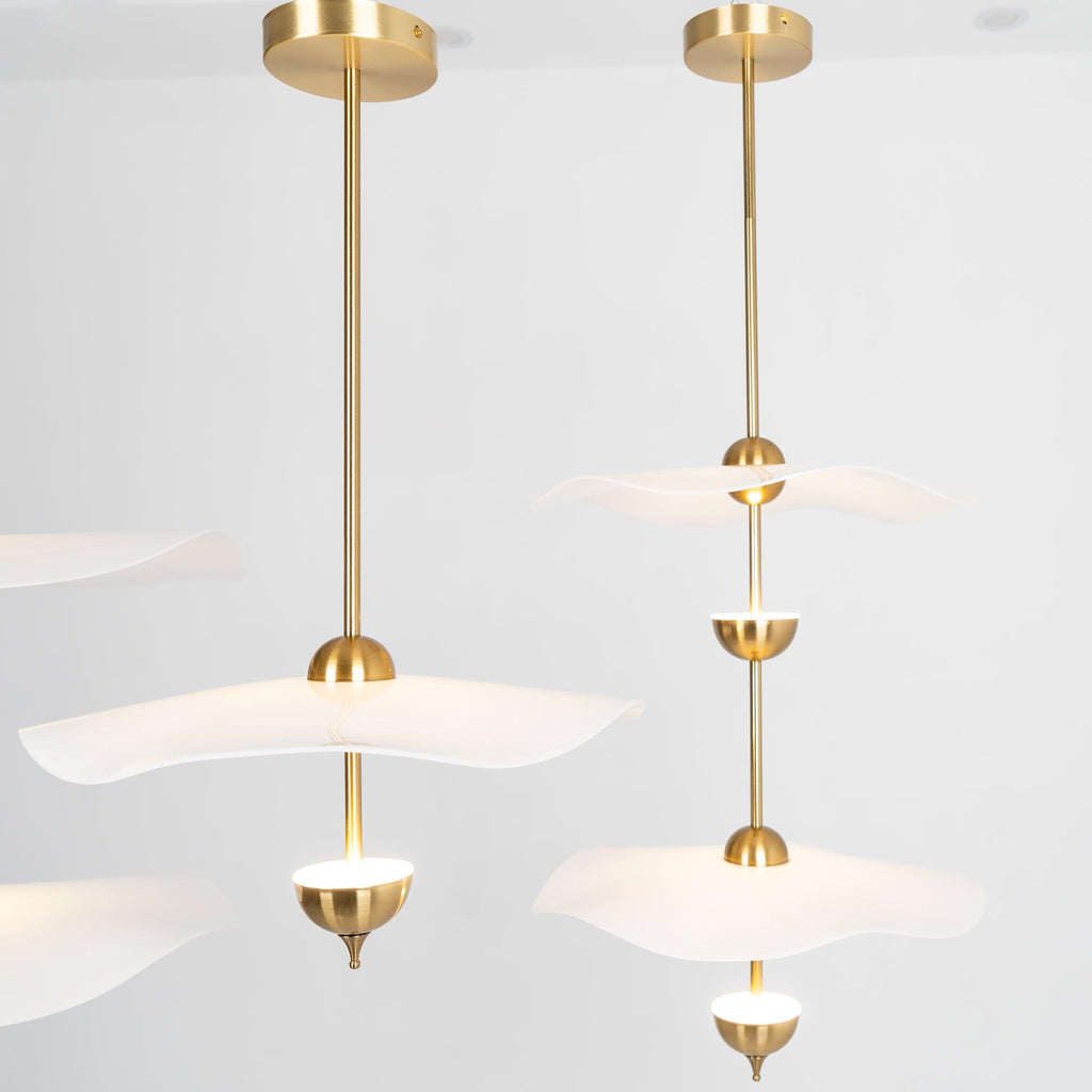Lustra Lampe Pendante Double Biscuit pour Salon - Neutralighting