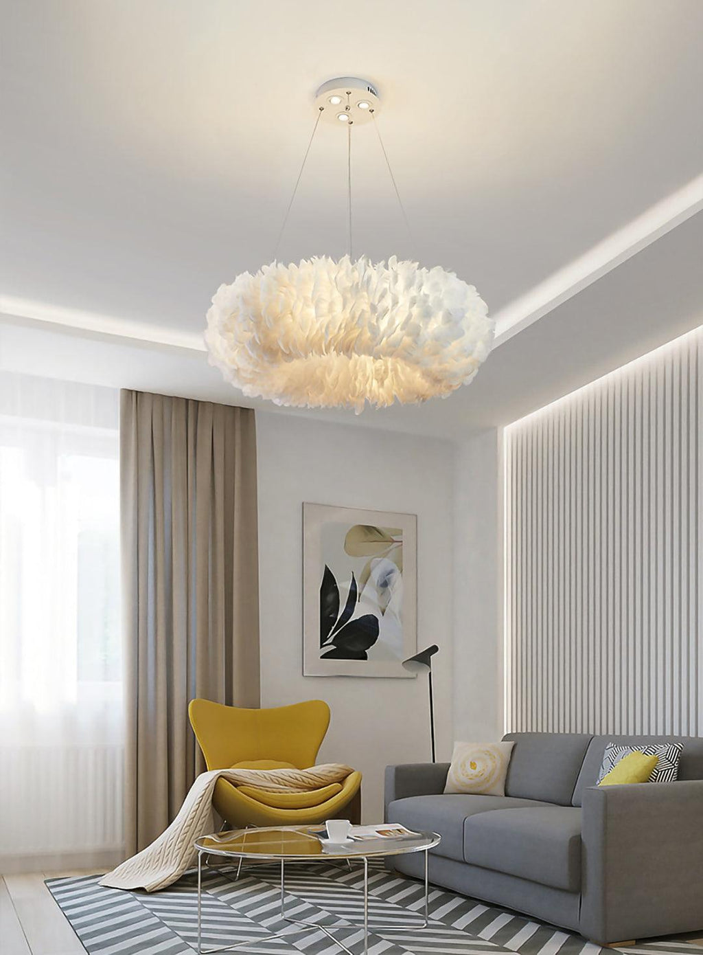 Goose Lampe suspendue à plumes - Neutralighting