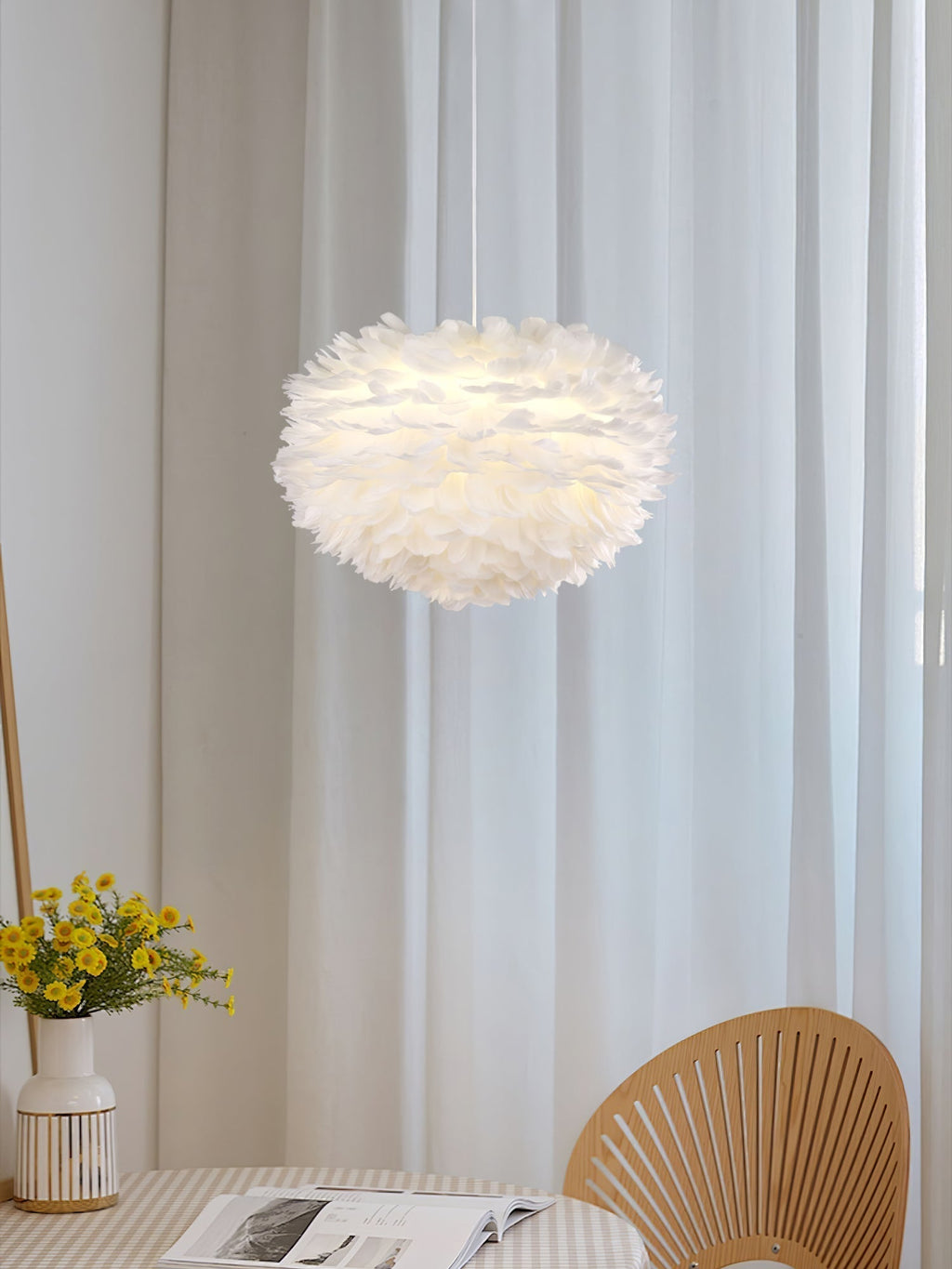 Goose Lampe suspendue à plumes - Neutralighting