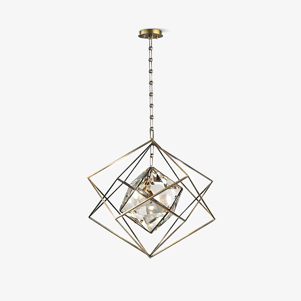 Zevira Suspension glamour en laiton et cristal - Neutralighting