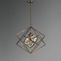 Zevira Suspension glamour en laiton et cristal - Neutralighting