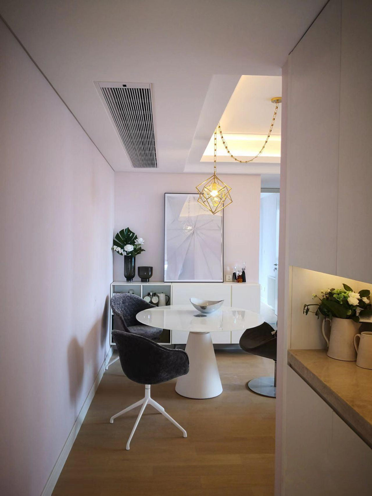 Zevira Suspension glamour en laiton et cristal - Neutralighting