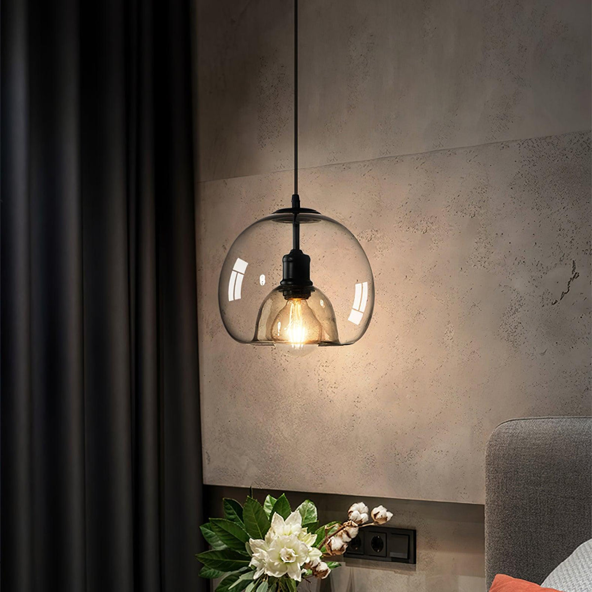 Zelirila Nordic Art Pearl Glass Pendant Lamp - Neutralighting