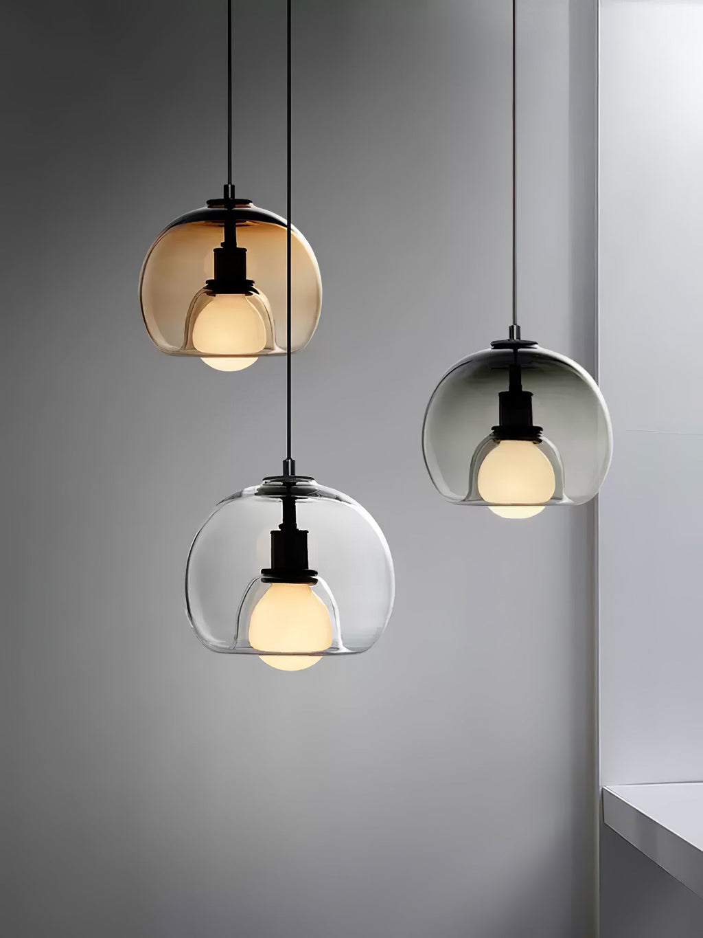 Neritha Suspension Contemporaine en Verre - Neutralighting
