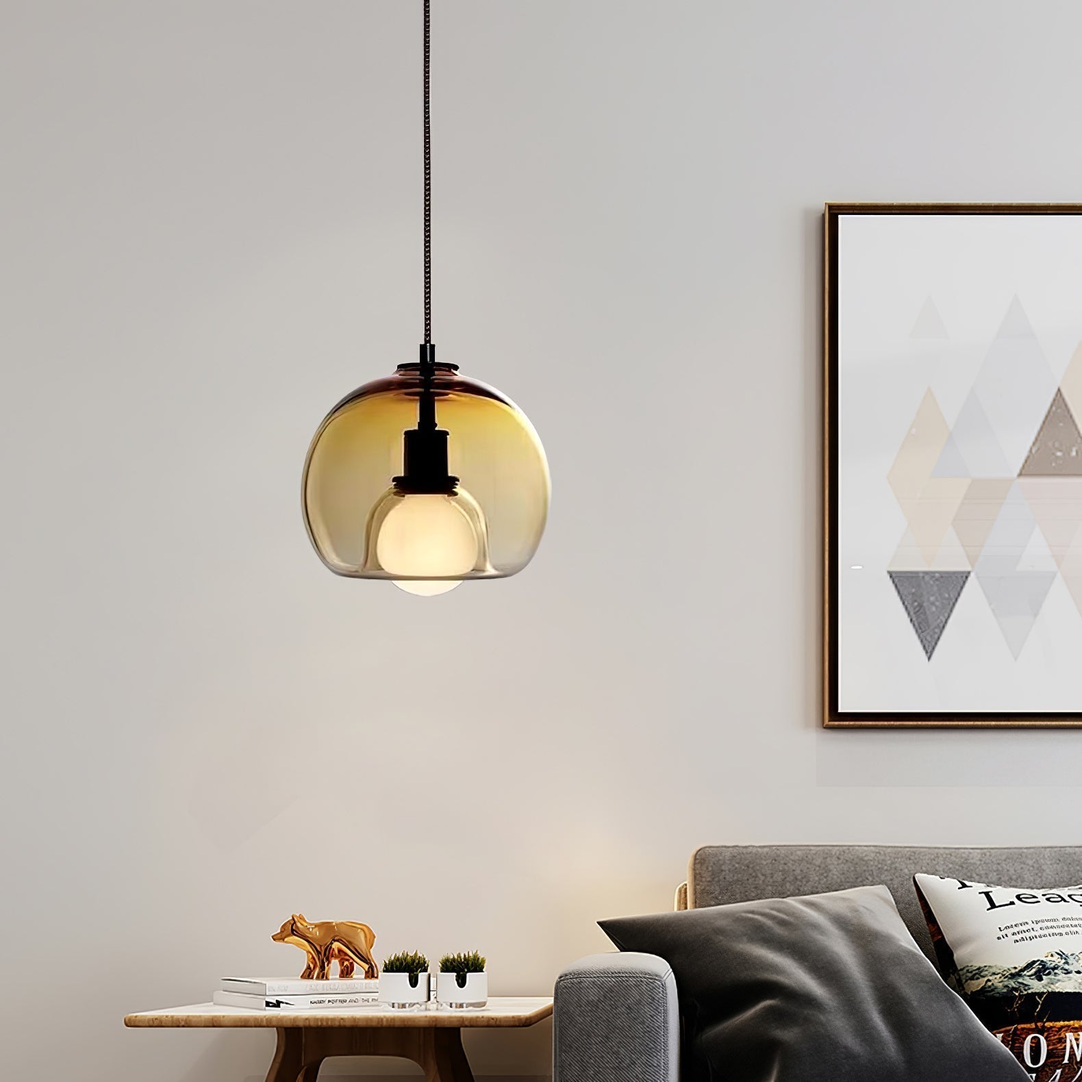 Neritha Suspension Contemporaine en Verre - Neutralighting