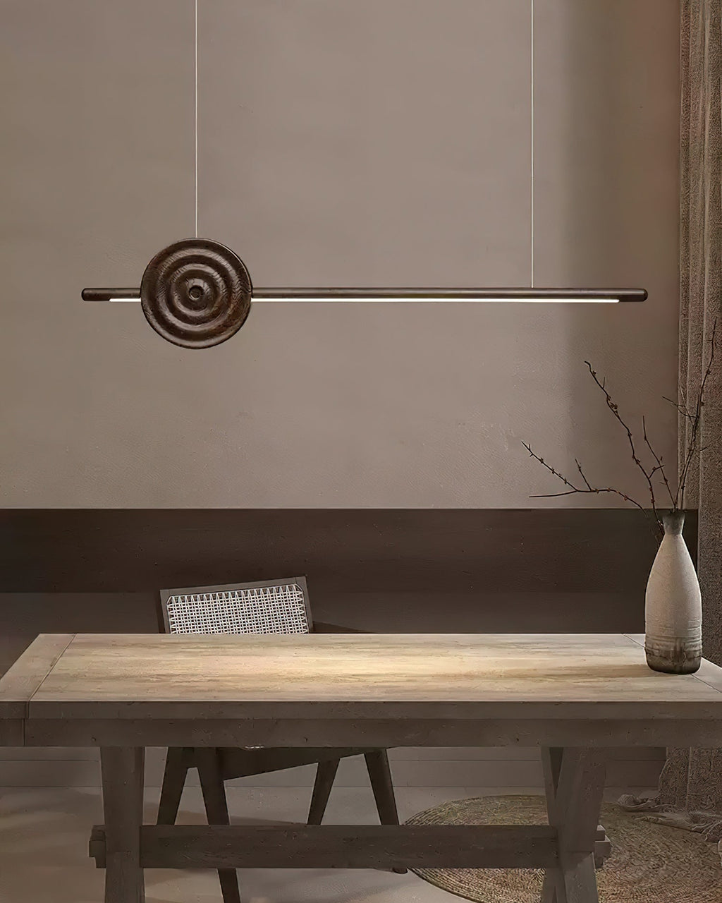 Aurora Lustre Erhu Bois - Neutralighting