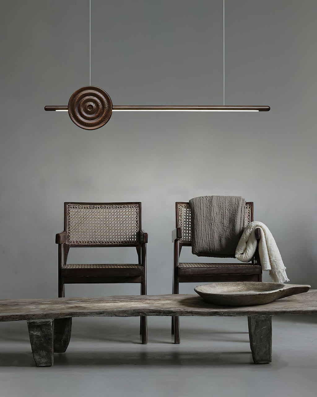 Aurora Lustre Erhu Bois - Neutralighting