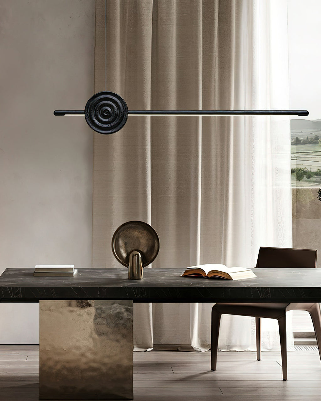 Aurora Lustre Erhu Bois - Neutralighting