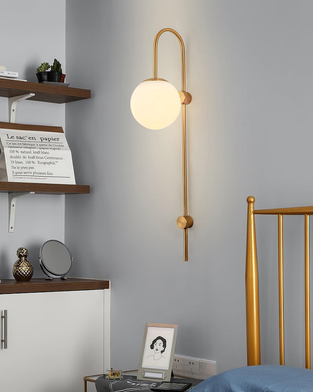 Cavelir Applique Murale en Verre Art Nordique Premium - Neutralighting
