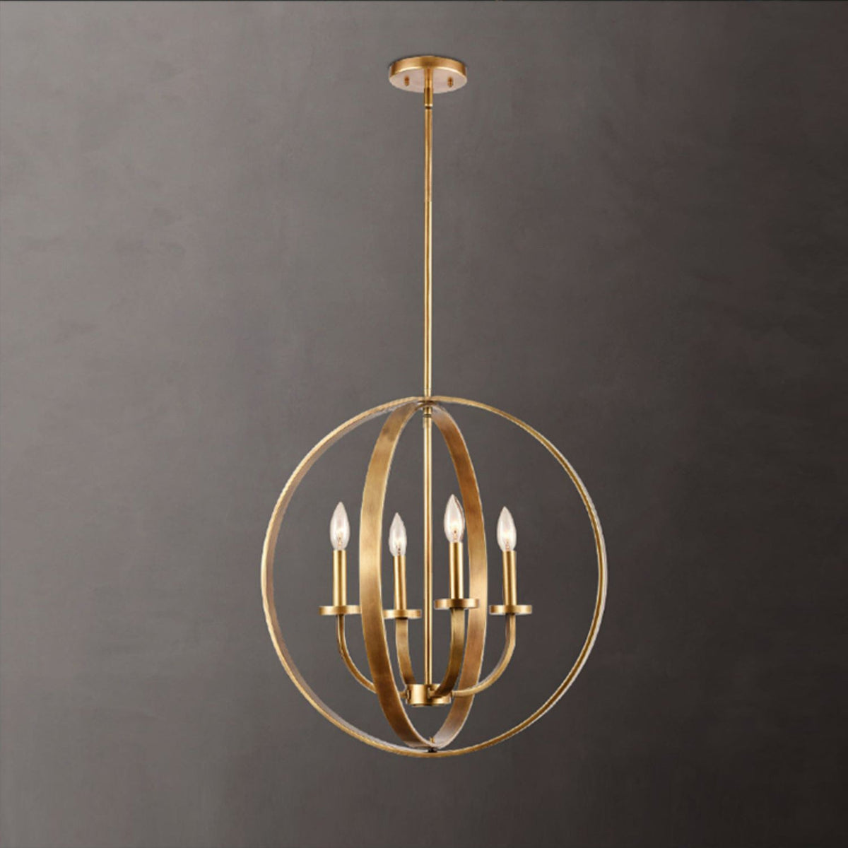 Icarila Suspension Métal Laiton Industriel Vintage Salon - Neutralighting
