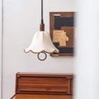 Eurvaryra Classique Élégance Tissu Bois Suspension Lumière - Neutralighting