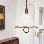 Eurvaryra Classique Élégance Tissu Bois Suspension Lumière - Neutralighting