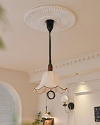 Eurvaryra Classique Élégance Tissu Bois Suspension Lumière - Neutralighting