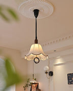 Eurvaryra Classique Élégance Tissu Bois Suspension Lumière - Neutralighting