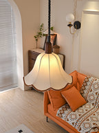 Eurvaryra Classique Élégance Tissu Bois Suspension Lumière - Neutralighting