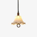 Eurvaryra Classique Élégance Tissu Bois Suspension Lumière - Neutralighting