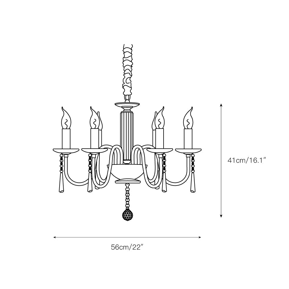 Ilphaara Chandelier Laiton Cristal Luxe Postmoderne Salon - Neutralighting