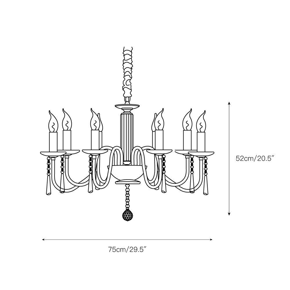 Ilphaara Chandelier Laiton Cristal Luxe Postmoderne Salon - Neutralighting