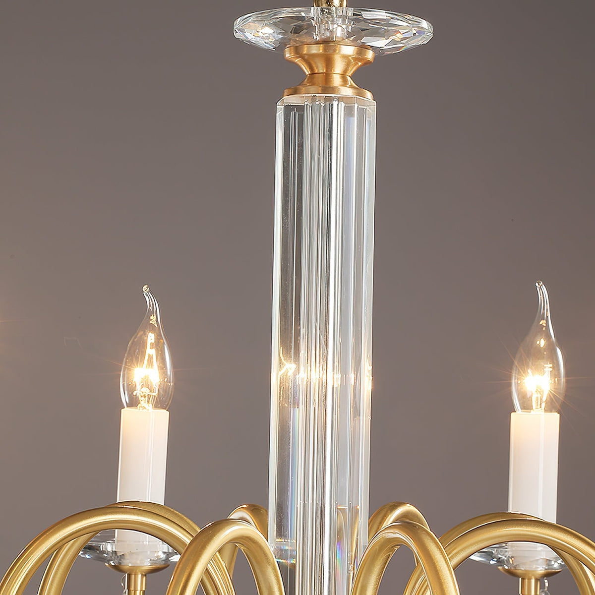 Ilphaara Chandelier Laiton Cristal Luxe Postmoderne Salon - Neutralighting