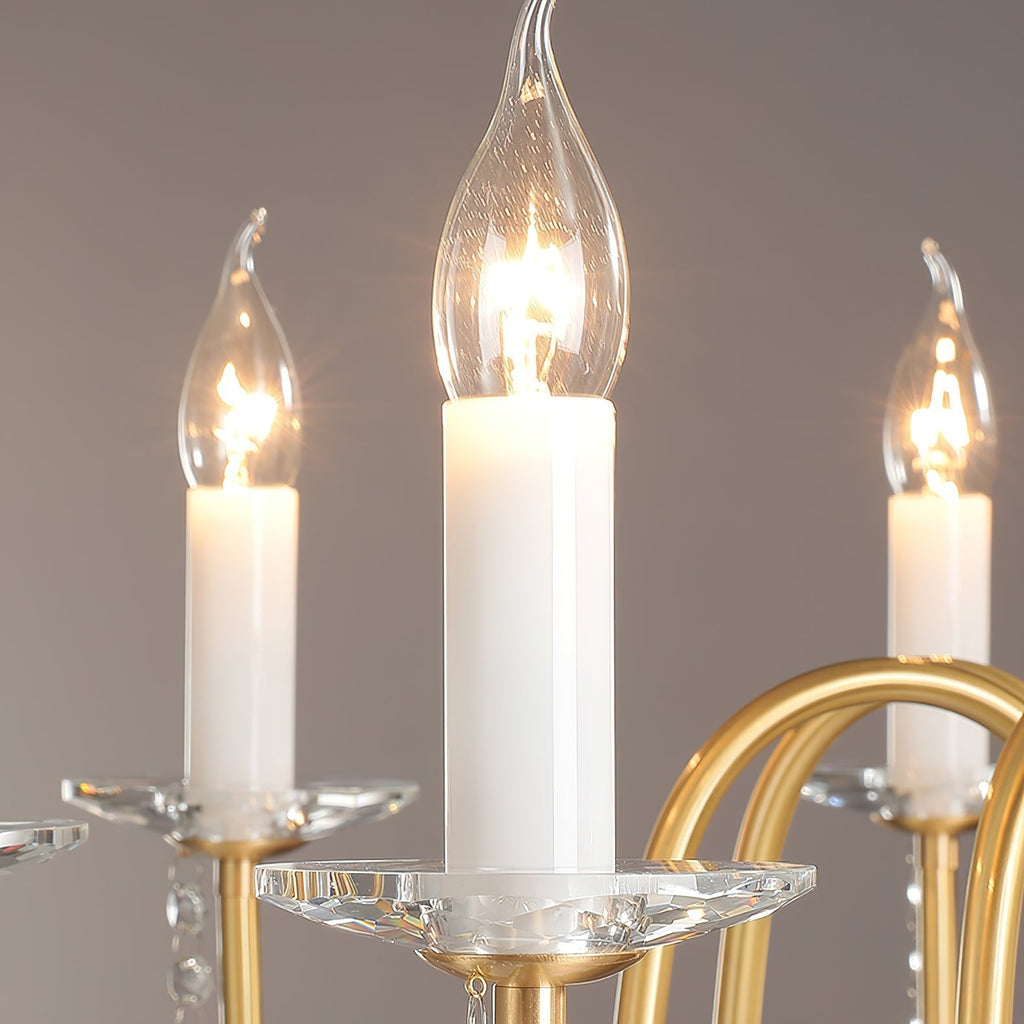 Ilphaara Chandelier Laiton Cristal Luxe Postmoderne Salon - Neutralighting