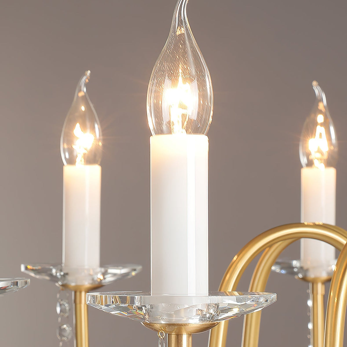 Ilphaara Chandelier Laiton Cristal Luxe Postmoderne Salon - Neutralighting