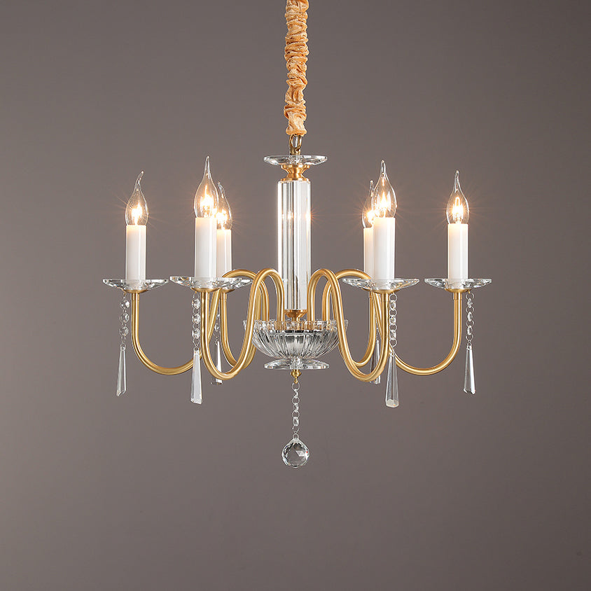 Ilphaara Chandelier Laiton Cristal Luxe Postmoderne Salon - Neutralighting