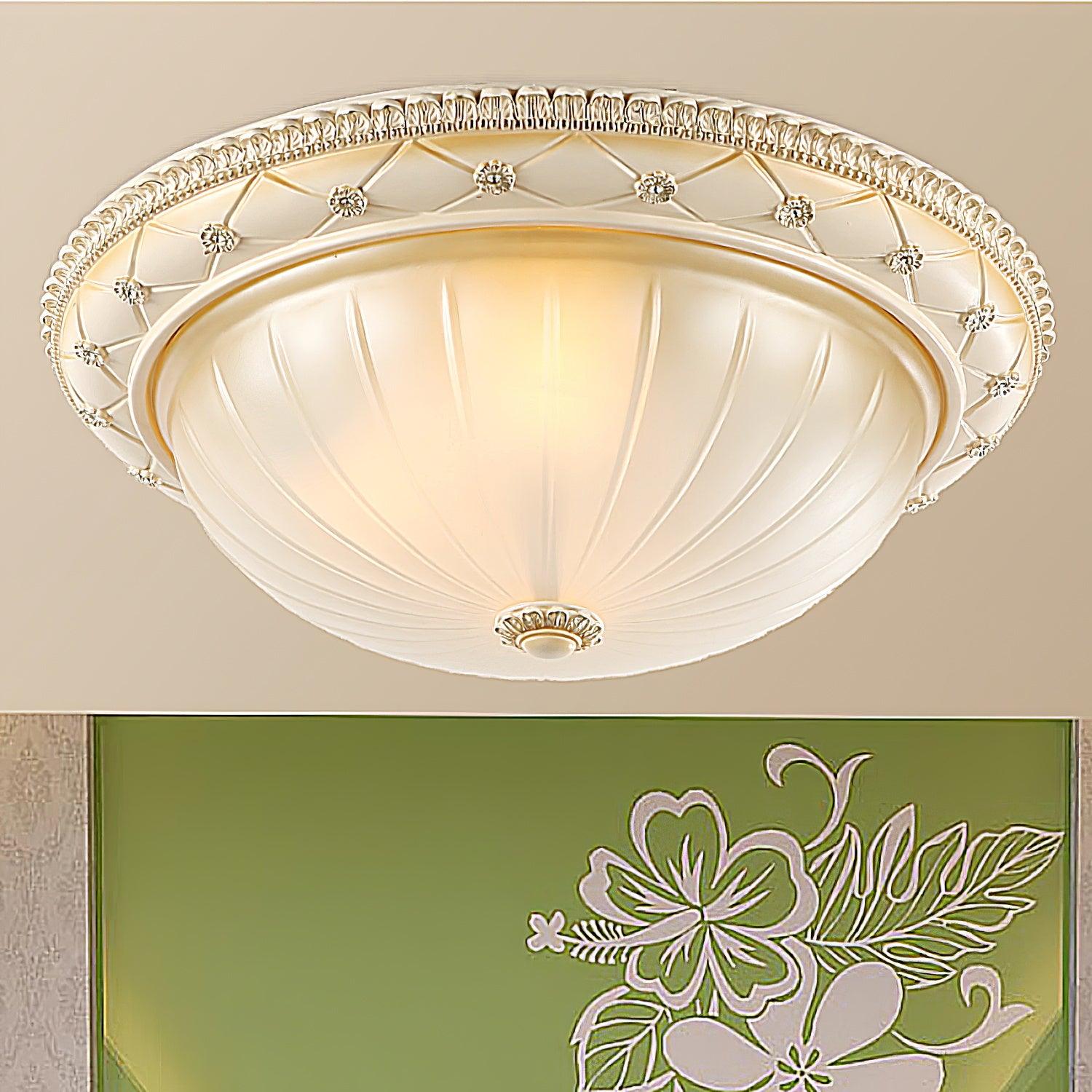 Evtalen Plafonnier en Résine et Verre Vintage - Neutralighting